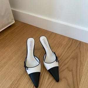 Tony Bianco Shirley Bone/Black Heels.